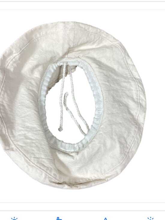 Wallaroo Open Top Floppy Wide Brim Sun Hat‎ Off White 268A main image 3